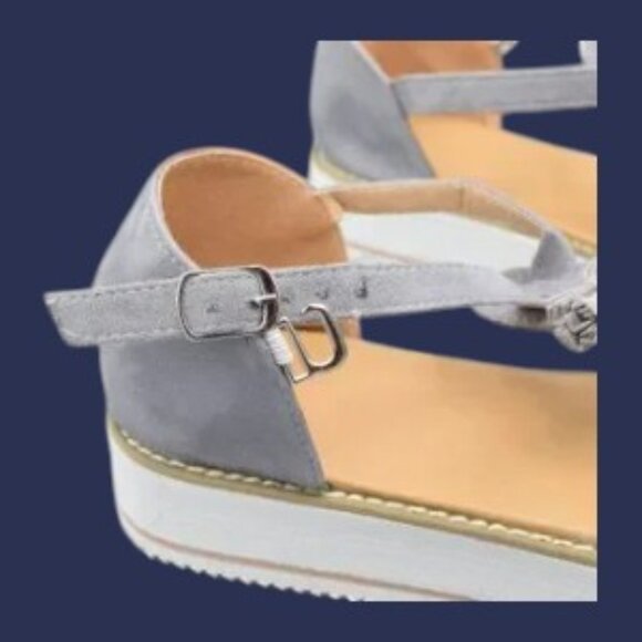 Orthopedic Casual Platform  w/breathable Leather Walking Shoes - Picture 4 of 11